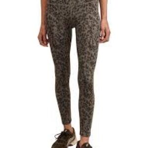 Varley Leopard Brown Contrast Print Women's Leggings XS